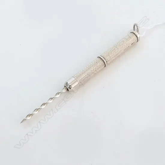 STERLING SILVER *CIGAR PIECER* for Gents FOB CHAIN 6.5 GMS