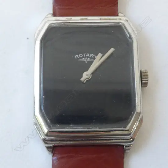 GENT'S TANK 'ROTARY' WATCH, 1950's, MANUAL WINDING, RUNNING