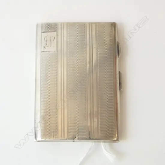 BIRM. 1929 SILVER CIGARETTE CASE, fine machine engraving, 64gms