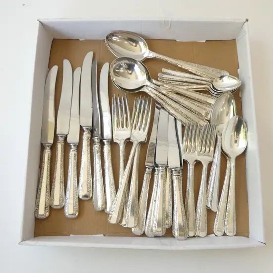 44 PC RODD ‘NEMESIA’ CUTLERY SET 6 PLACE SETTING SILVER PLATED