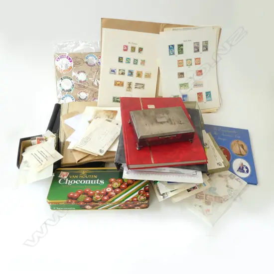 LGE COLLECTION NZ + SOUTH WEST AFRICA ETC STAMPS: ALBUMS + LOOSE + SORTED PACKETS ETC ETC
