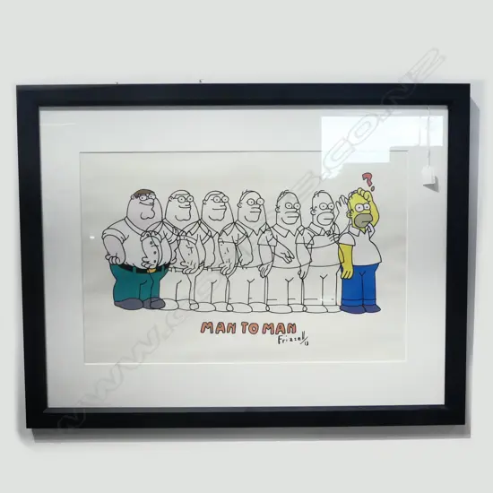 DICK FRIZZELL 'MAN TO MAN' PRINT 415x635mm