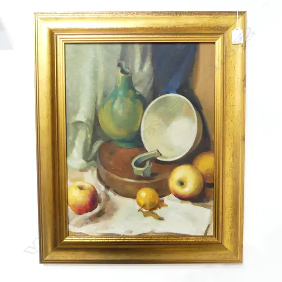 ERNESTINE MADDOX, STILL LIFE, OIL ON BOARD 440x340mm unsigned