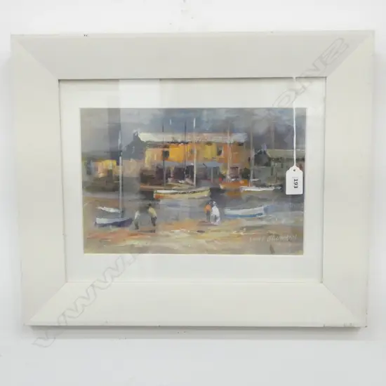 LANCE O'GORMAN, 'EBB TIDE', OIL ON BOARD, SIGNED, 185x290mm