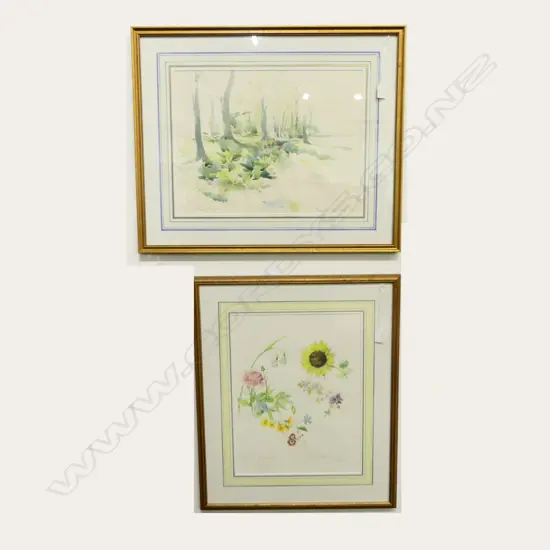 2 VALENTINE LAWFORD (1911-1991) WCs 'HORSTS BROOK' & 'FOR BARRY' 345x455mm