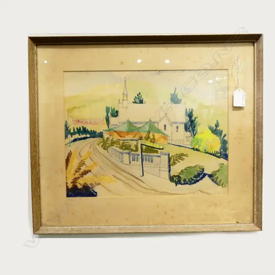 D TILLETT 'PUHOI' W/C, SIGNED, 250 x 330mm (some foxing)