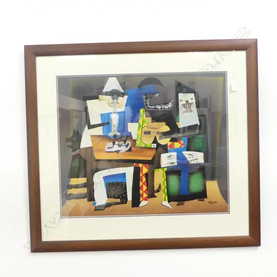 C. RYAN MUSICIANS PRINT 510x610mm