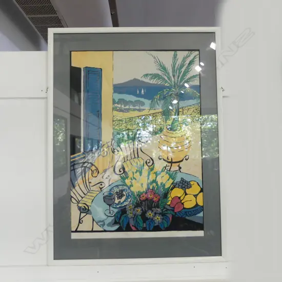 KAREL BURROWS 'MISSION BAY' PRINT 53/120 670x465mm