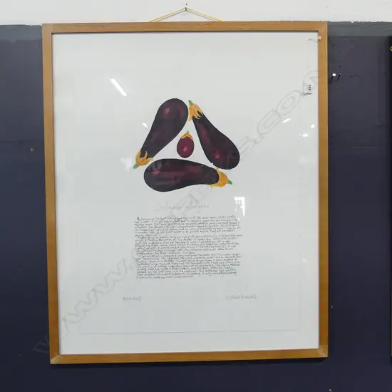 RICHARD BRAMBLE (UK b.1968) 'SOLANUM MELONGENA'  AP 730x600mm
