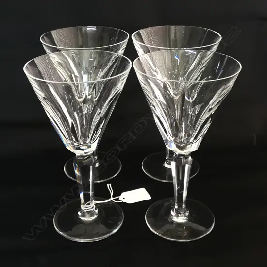 4 WATERFORD COCKTAIL GLASSES H.180mm