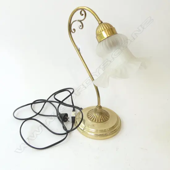 BRASS TABLE LAMP H.410mm