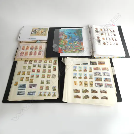 LGE SOUTH AFRICAN mainly 1980's/1990's STAMP COLLECTION in folder + album + packets
