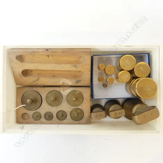 3 ASST WEIGHT SETS - 1 WEIGHT OF 1 SET MISSING