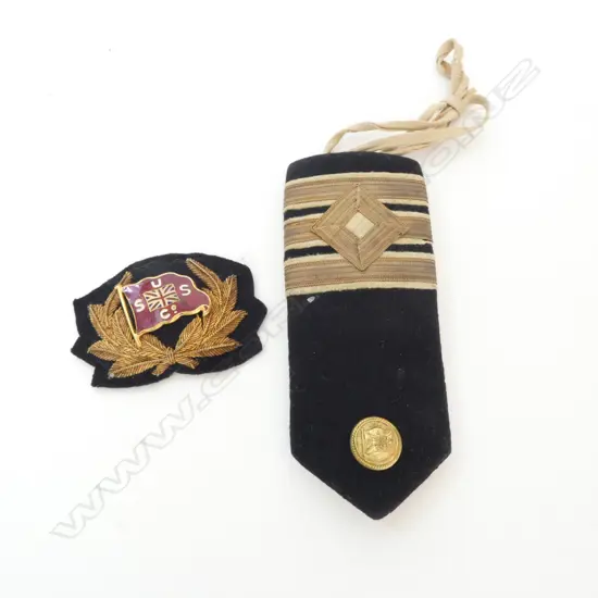 Union Steamship Co. (USSCo) enamelled badge & shoulder lapel