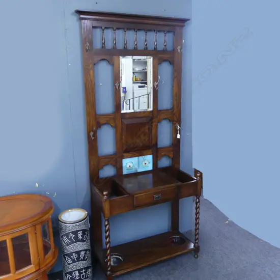 OAK HALL STAND 870x365x1070mm