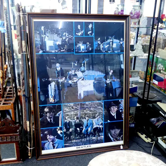 LG BEATLES POSTER; HARD DAYS NIGHT L.A., 1976, 1440x970mm