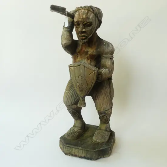 LG CARVED WOODEN FIGURE H.650mm