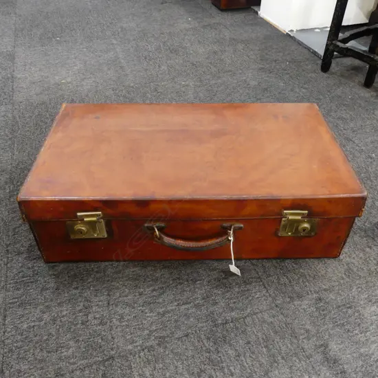 LEATHER SUITCASE W.650mm