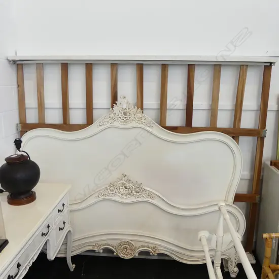 WHITE PAINTED BED FRAME