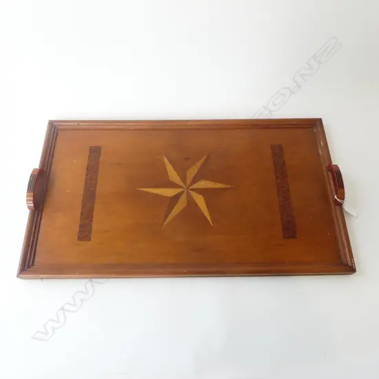 INLAID WOODEN TRAY 615x355mm