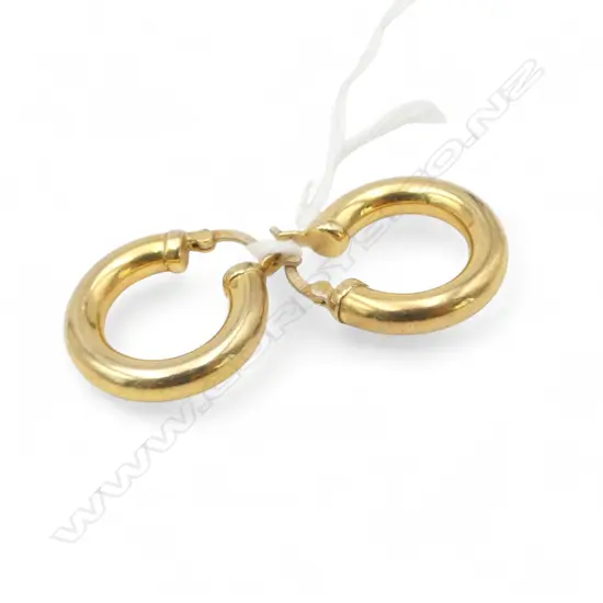 9ct YELLOW GOLD HOOP EARRING 2.3GMS