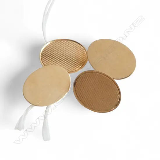 PR 9ct GOLD CUFFLINKS 5.19gms