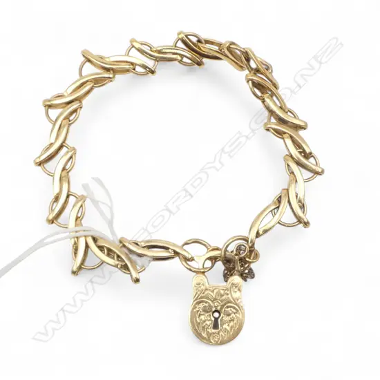 14CT GOLD FANCY CHAIN LINK BRACELET 20.01gms (Peter Minturn valuation)