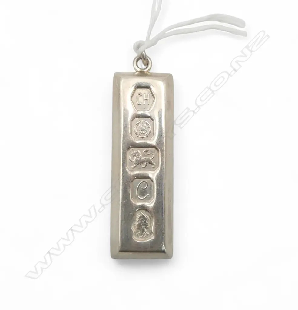 Sterling silver bar ingot 29.37gms hallmarked Image 1++