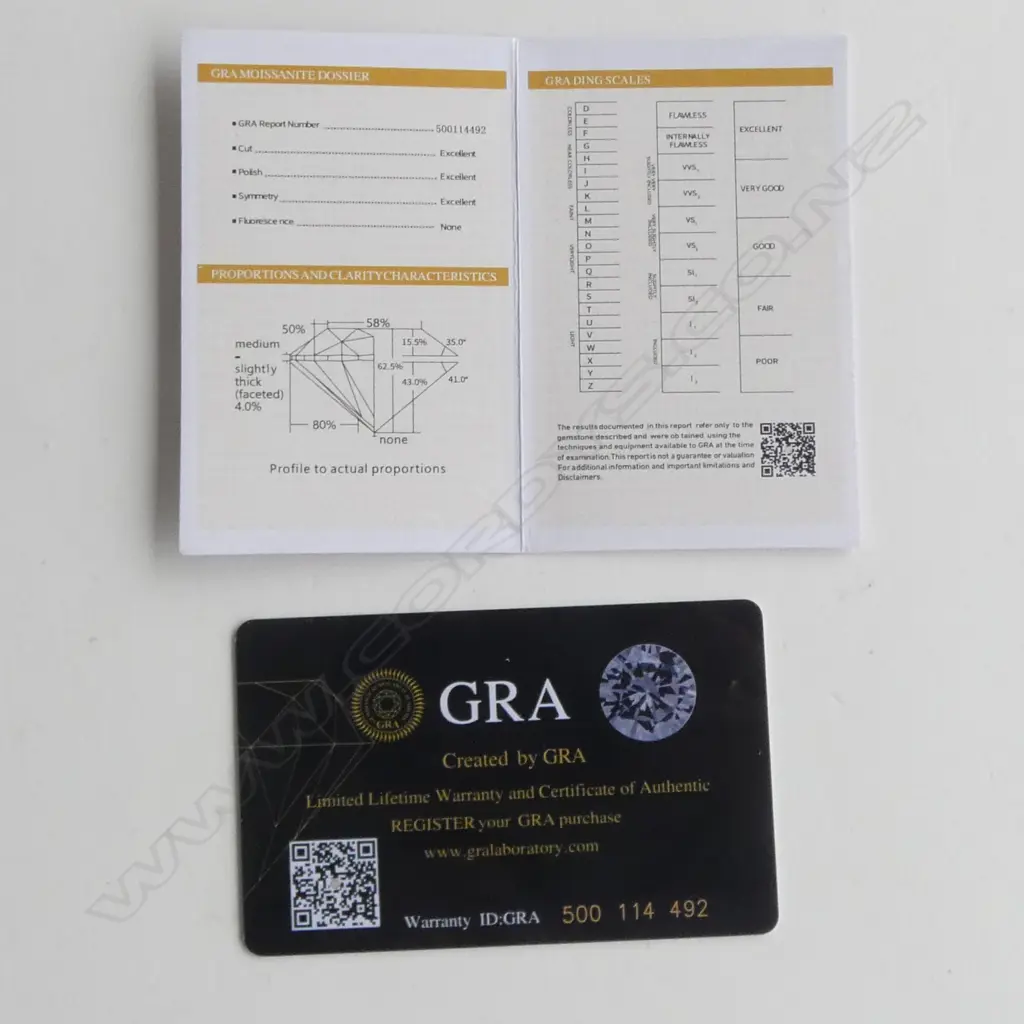 PR 4CT MOISSANITE EARRINGS + CERTIFICATE Image 1++