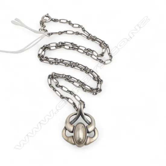 GEORG JENSEN DENMARK .925 SILVER PENDANT NECKLACE  45cm