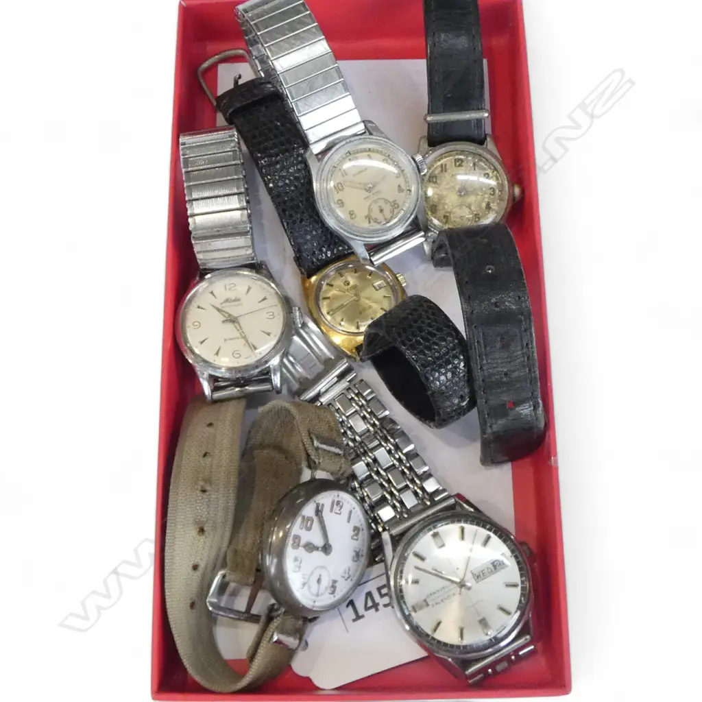 6 OLD WRISTWATCHES Image 1++
