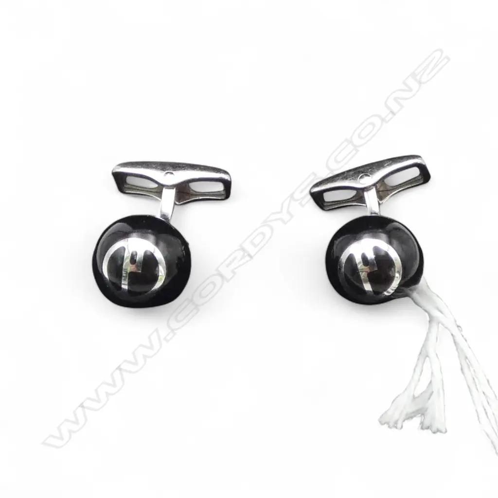 PR STG SILVER DUNHILL CUFFLINKS  Image 1++