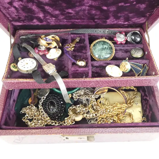 CASE OF ASST. COSTUME JEWELLERY W.260mm