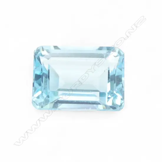 SKY BLUE TOPAZ, OCTAGON CUT, 10.58ct, AIG report