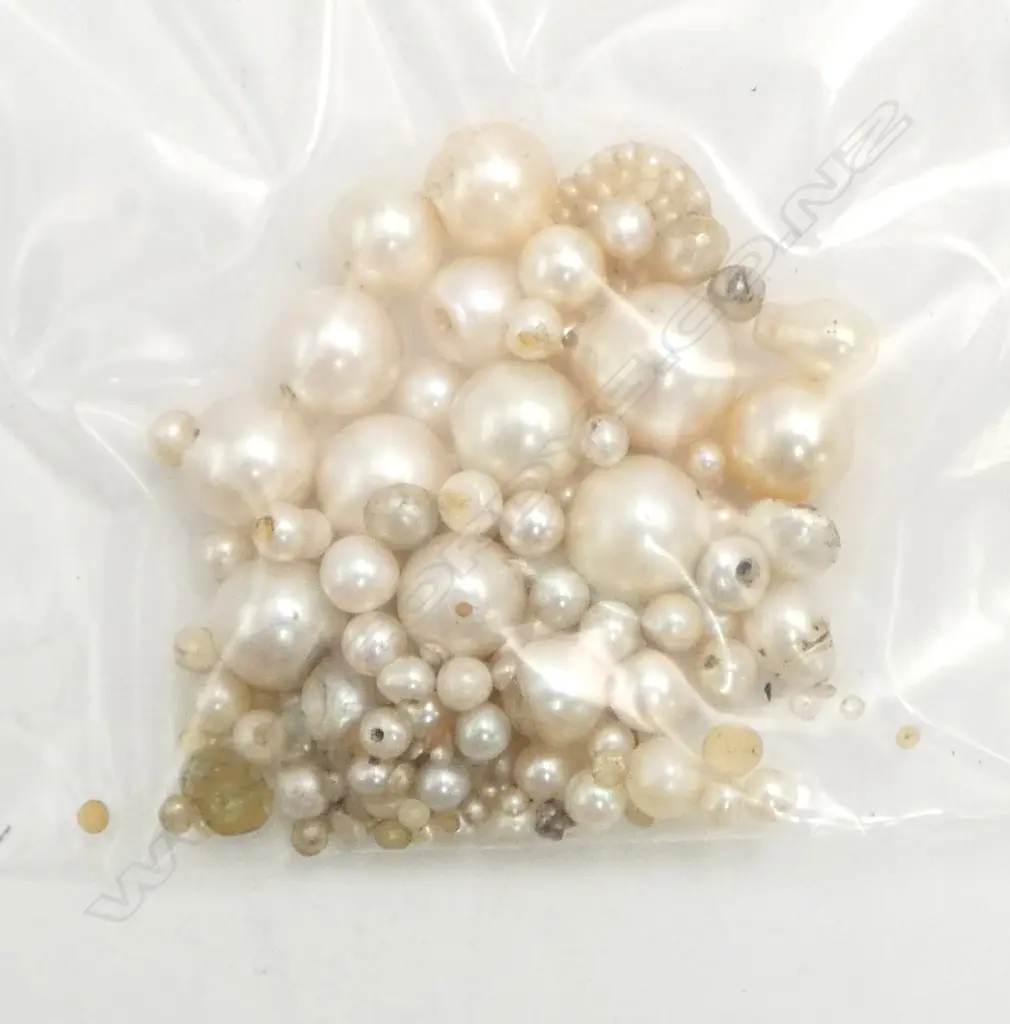 BAG OF ASST PEARLS ex. manufacturing jeweller  Image 1++