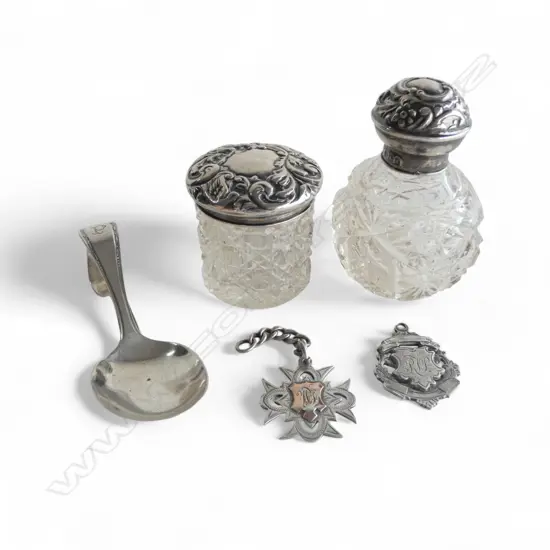 48gms ASST. STG SILVER; 2 CONTAINERS, 2 FOBS, SPOON