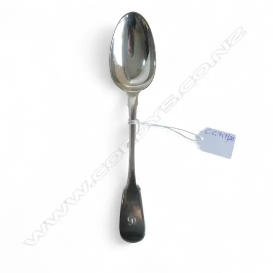 STG SILVER TABLESPOON, WILLIAM ELEY LONDON 1807 L.215mm 68gms