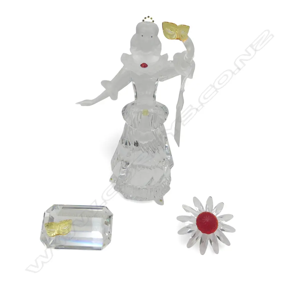 SWAROVSKI 2000 MASQUERADE COLUMBINE H.165mm + PLAQUE & STAND, ALL BOXED Image 1++
