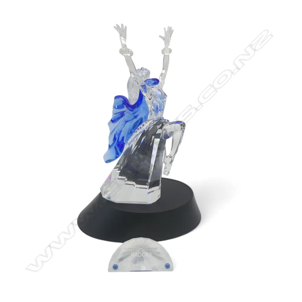 SWAROVSKI MAGIC OF DANCE ISODORA 2002 H.200mm, PLAQUE & STAND, ALL BOXED Image 1++