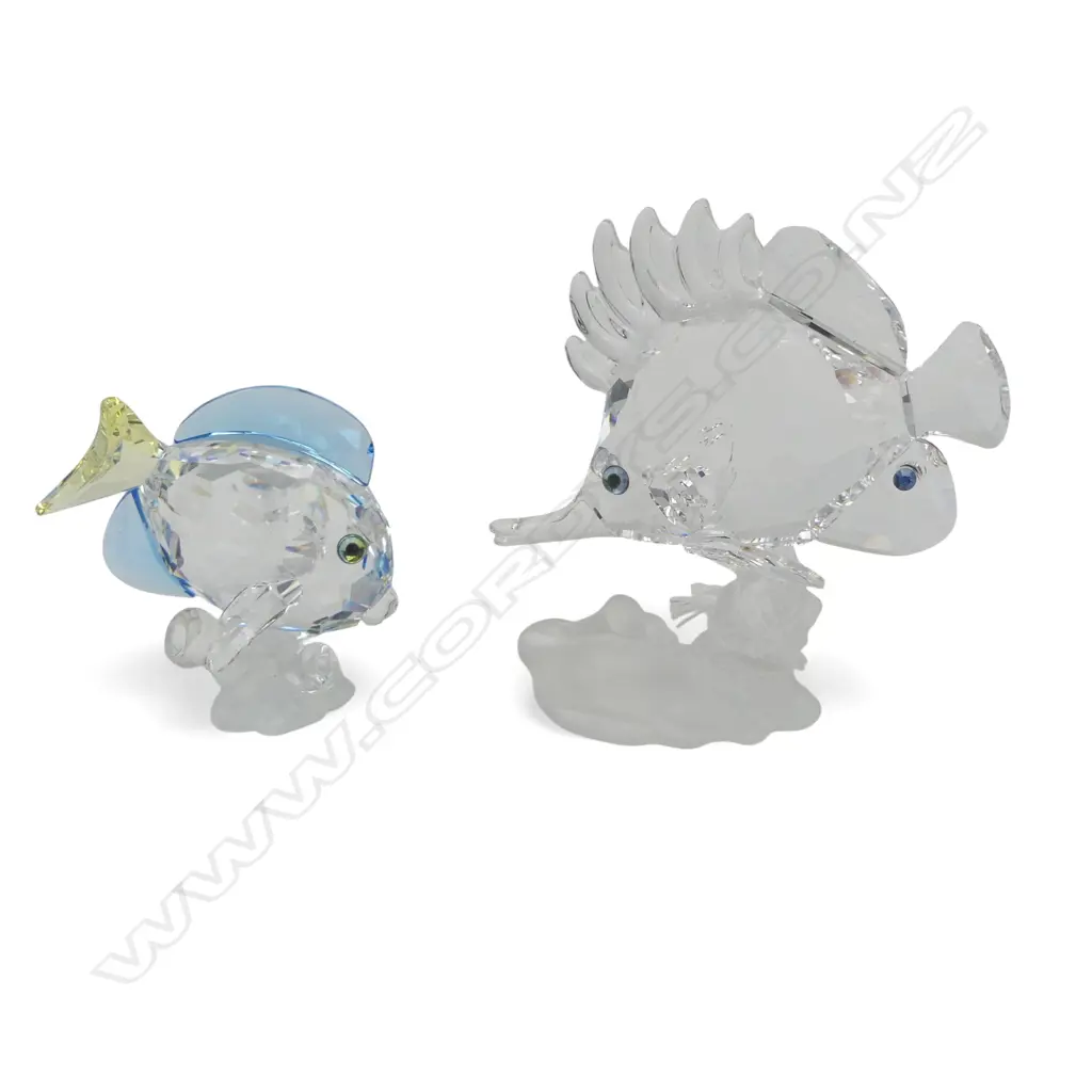 2 SWAROVSKI FISH H.80mm Image 1++