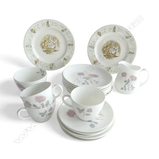 WEDGWOOD CHINA; PETER RABBIT / FLAME ROSE