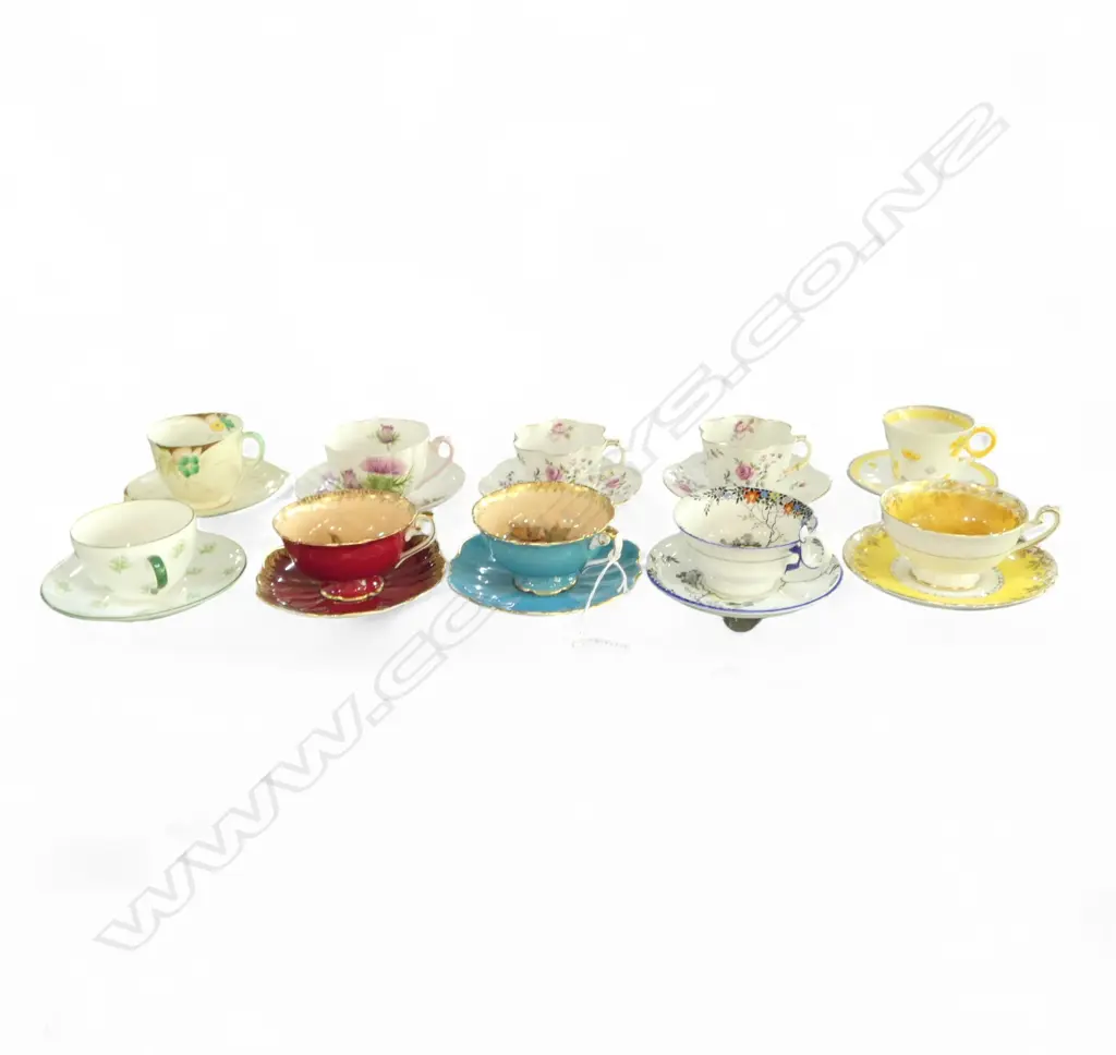 10 SHELLEY CHINA C/S MIXED PATS Image 1++