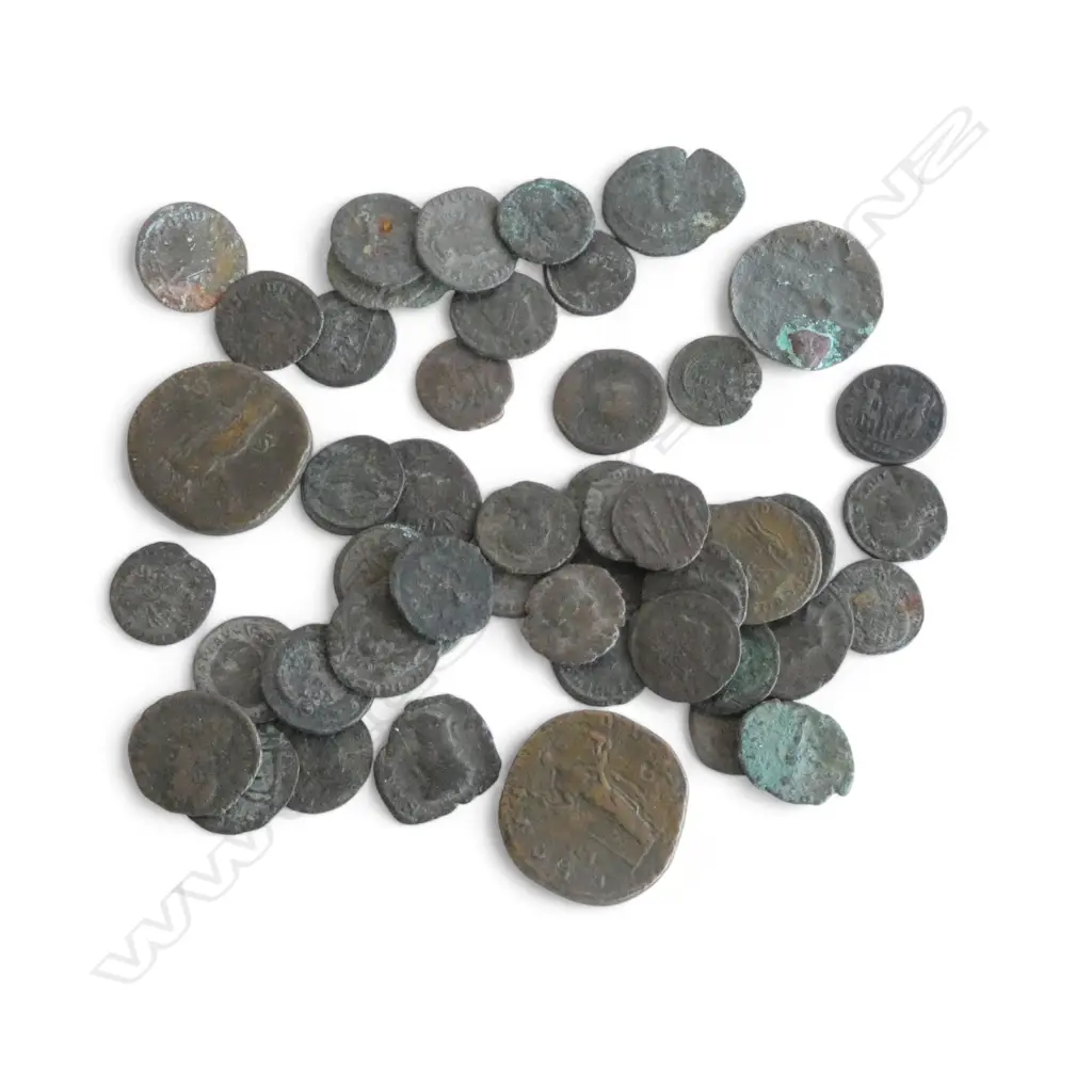 Collection of 50 ROMAN COINS mainly bronze or copper  Image 1++