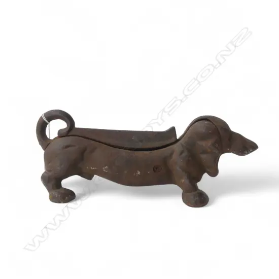 CAST IRON SAUSAGE DOG BOOT SCRAPER L.330mm