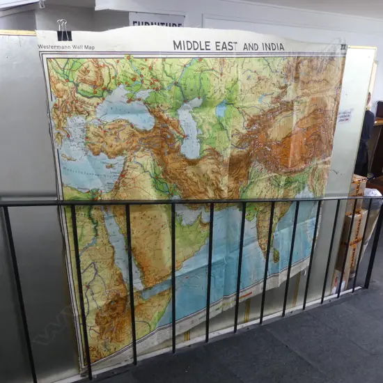 LG MAP, WAXED PAPER ON CLOTH, GEORG WESTERMANN, BRUNSWICK