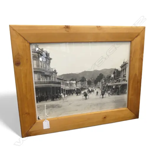 REPRODUCTION PHOTOGRAPH, TRAFALGAR ST NELSON c.1900 295x400mm 