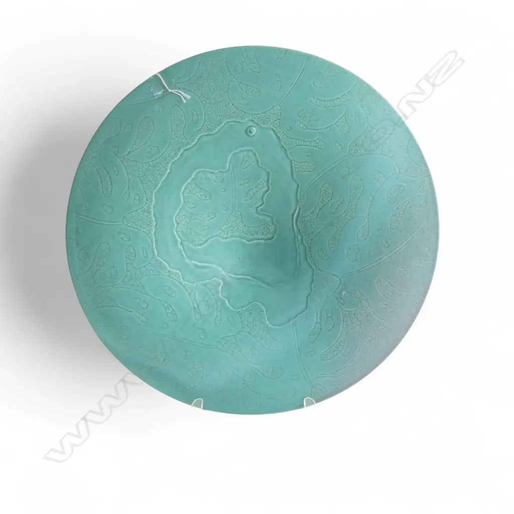KEUM SUN LEE PALE FLARED BOWL w KORU DESIGNS, Dia.430mm, H.110mm Image 1++