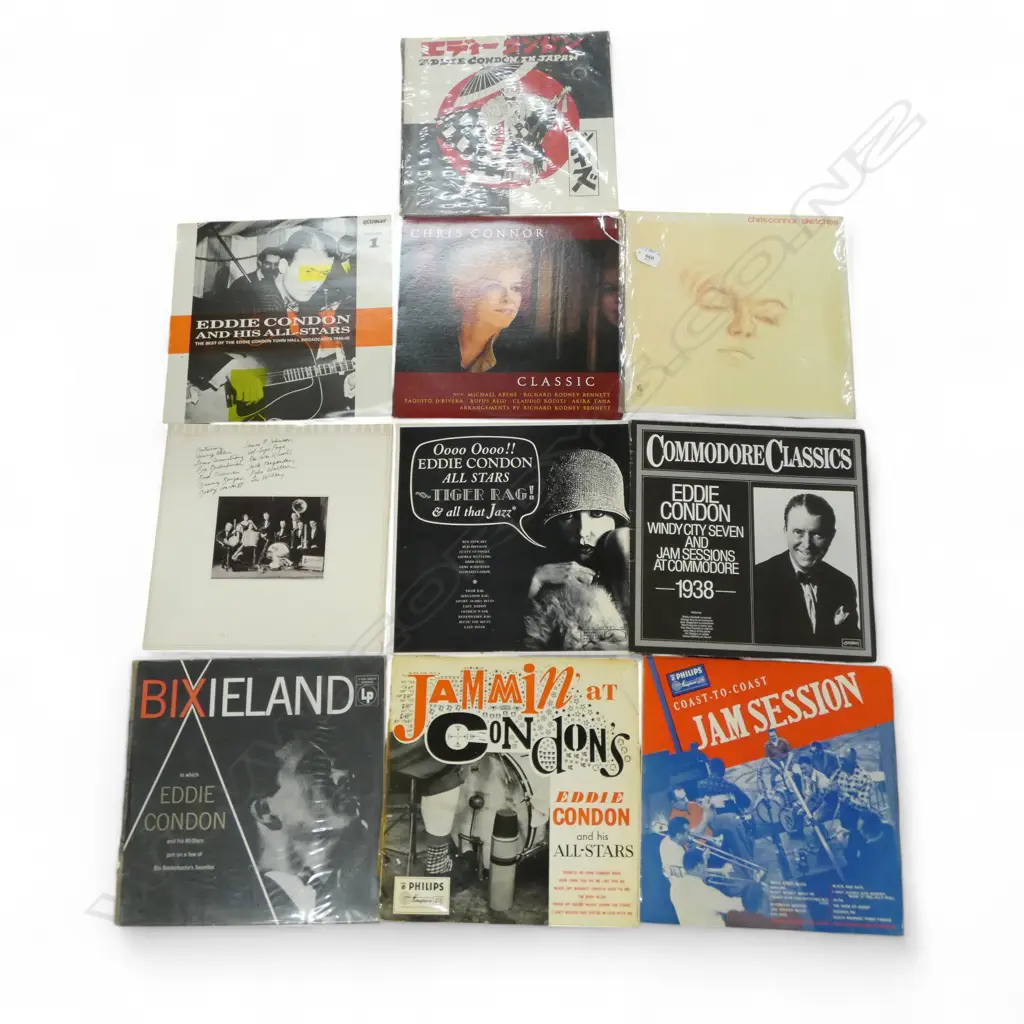 ASST. EDDIE CONDON & CHRIS CONNOR JAZZ LPs Provenance: Ex Collection Wellington Choy Image 1++