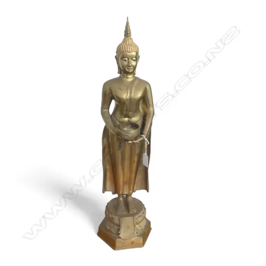 TALL BRASS THAI BUDDHA H.610mm