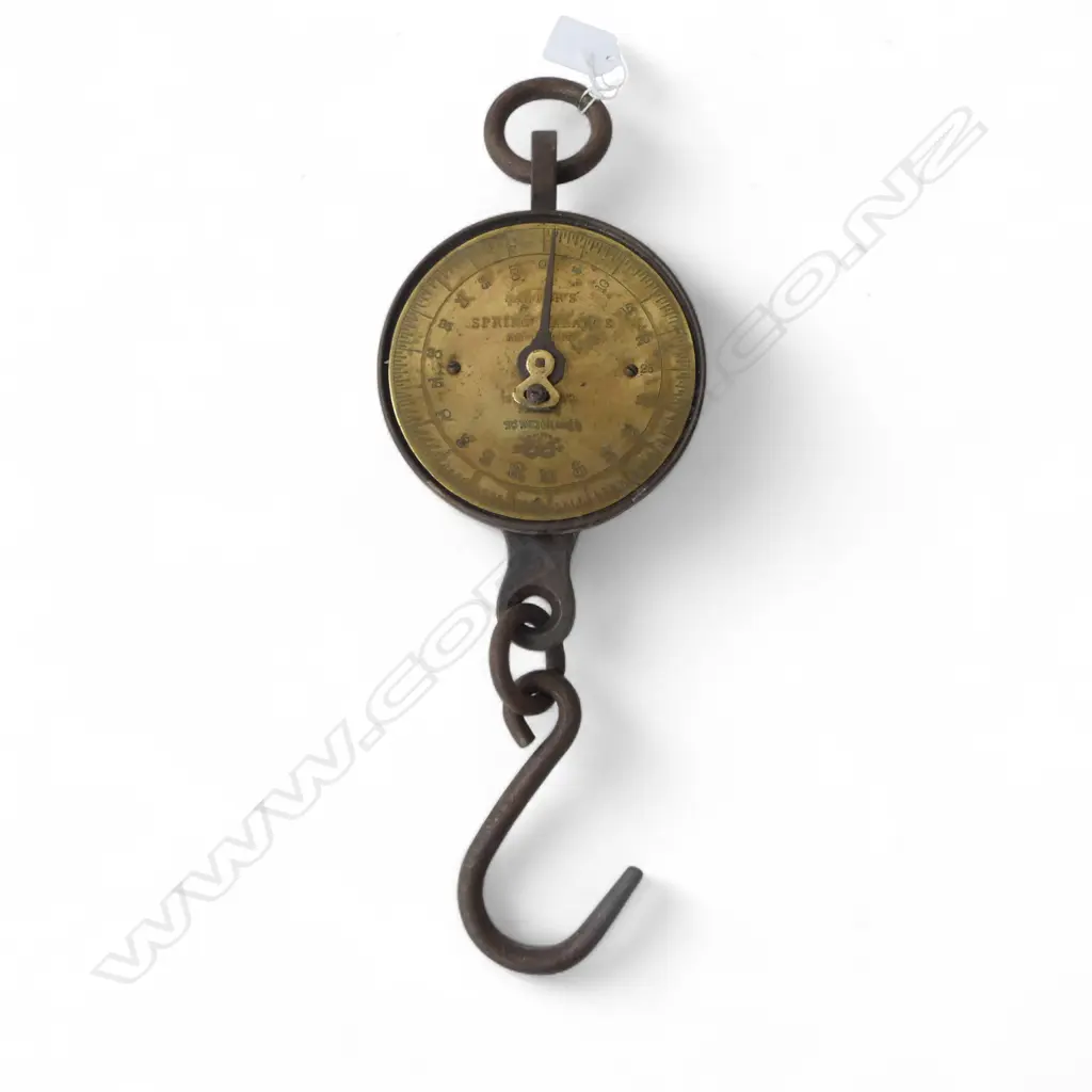 VINTAGE SALTER'S SPRING BALANCE/SCALE H.420mm Image 1++